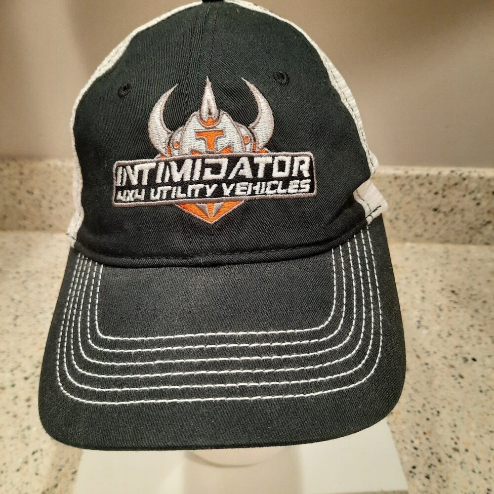 Intimidator 4 x 4 Utility Vehicles Mesh Adjustable  Baseball Hat Black White